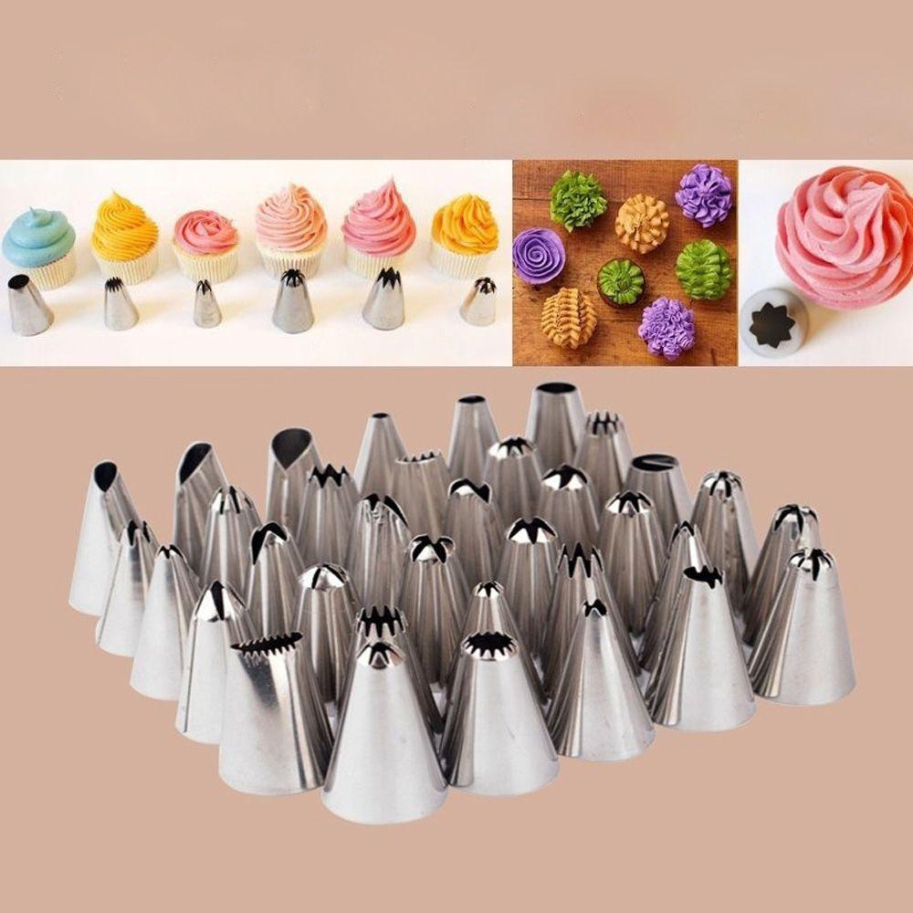 LEISURE Set 10 Đuôi Bắt Bông Kem Trang Trí Bánh