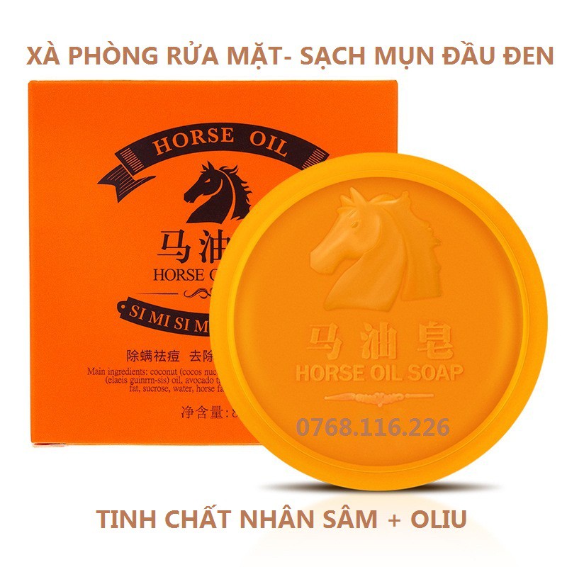 XÀ PHÒNG RỬA MẶT TINH CHẤT NHÂN SÂM LÀM SẠCH MỤN ĐẦU ĐEN HOUSE OIL