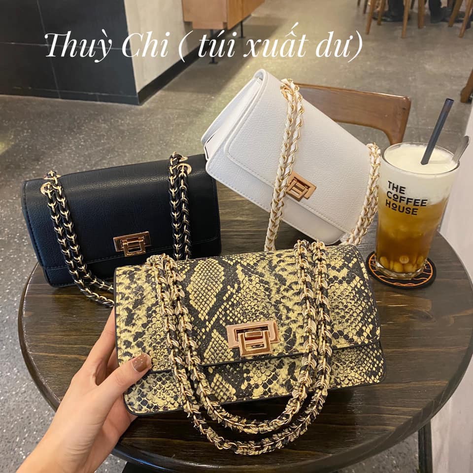 Túi da rắn ảnh thật