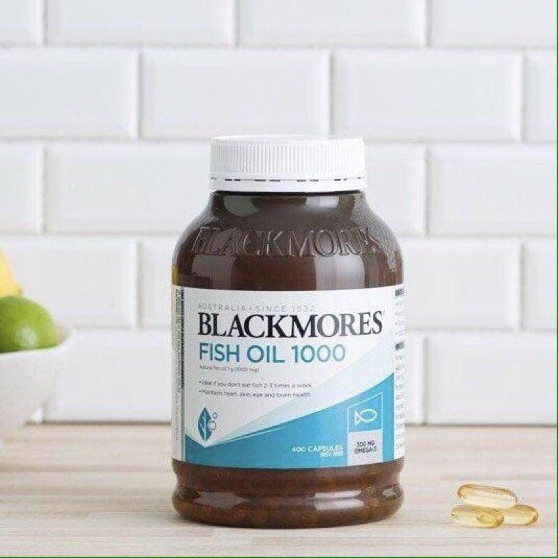 Viên dầu cá có mùi Blackmores Fish Oil 1000 200 viên - 400 viên