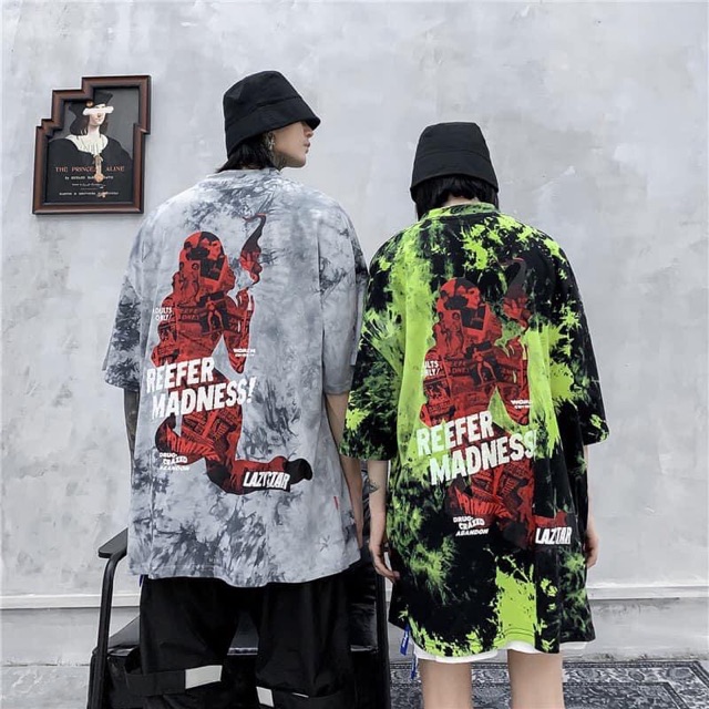 Áo Thun TieDye Tay Lửng Unisex Hình in Cao Cấp Ảnh+Clip Thật