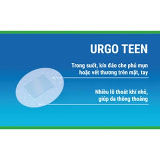  Băng Cá Nhân Cho Tuổi Teen 💓 Urgo Teen 💓 10 Miếng/gói