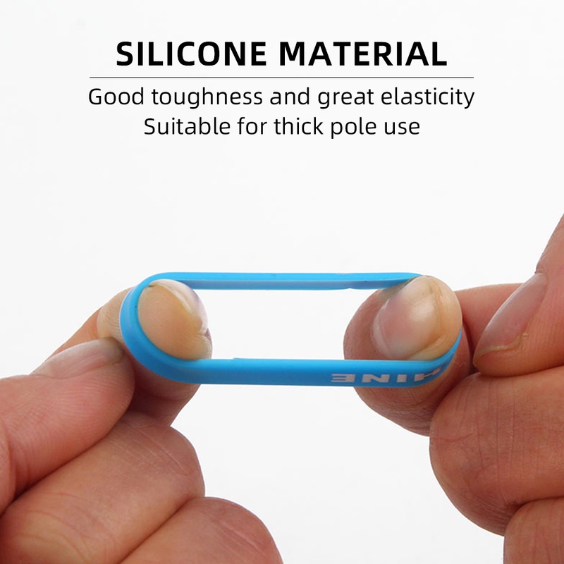 Set 10 Vòng Silicon Co Giãn Bọc Bảo Vệ Cần Câu Cá Chống Trượt