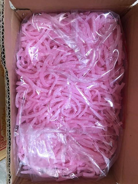 1Kg mứt dừa non sợi đũa màu trắng mềm ngon chuẩn Bến Tre