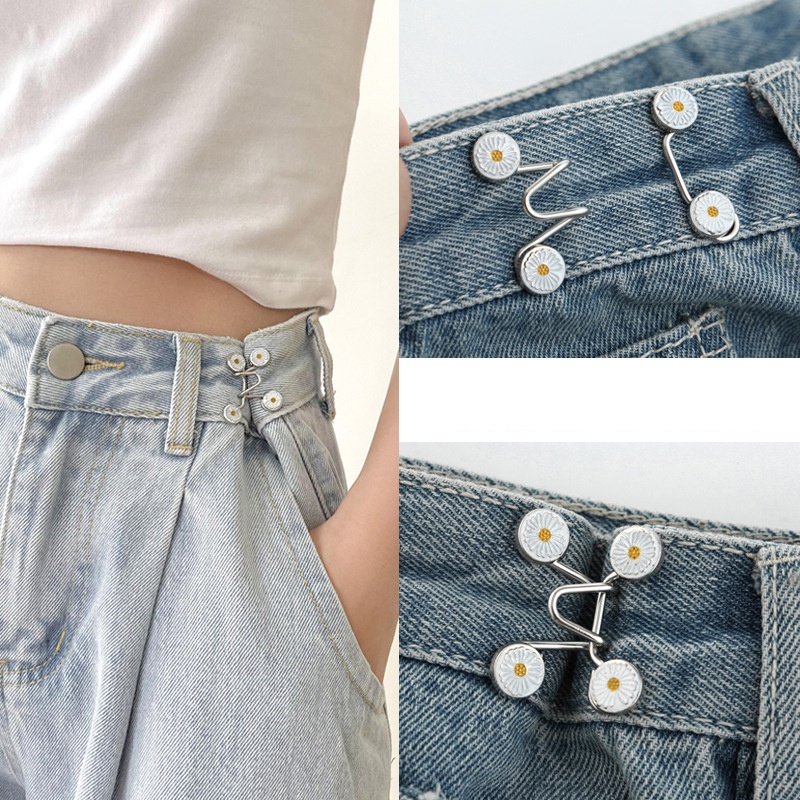 No Thắt Lưng Không Cần Đóng Đinh Có Thể Tháo Rời Cho Quần Jean Nam Và Nữ Kéo Dài Cỡ Lớn Để Điều Chỉnh Nút Kim Loại Cocojeelry