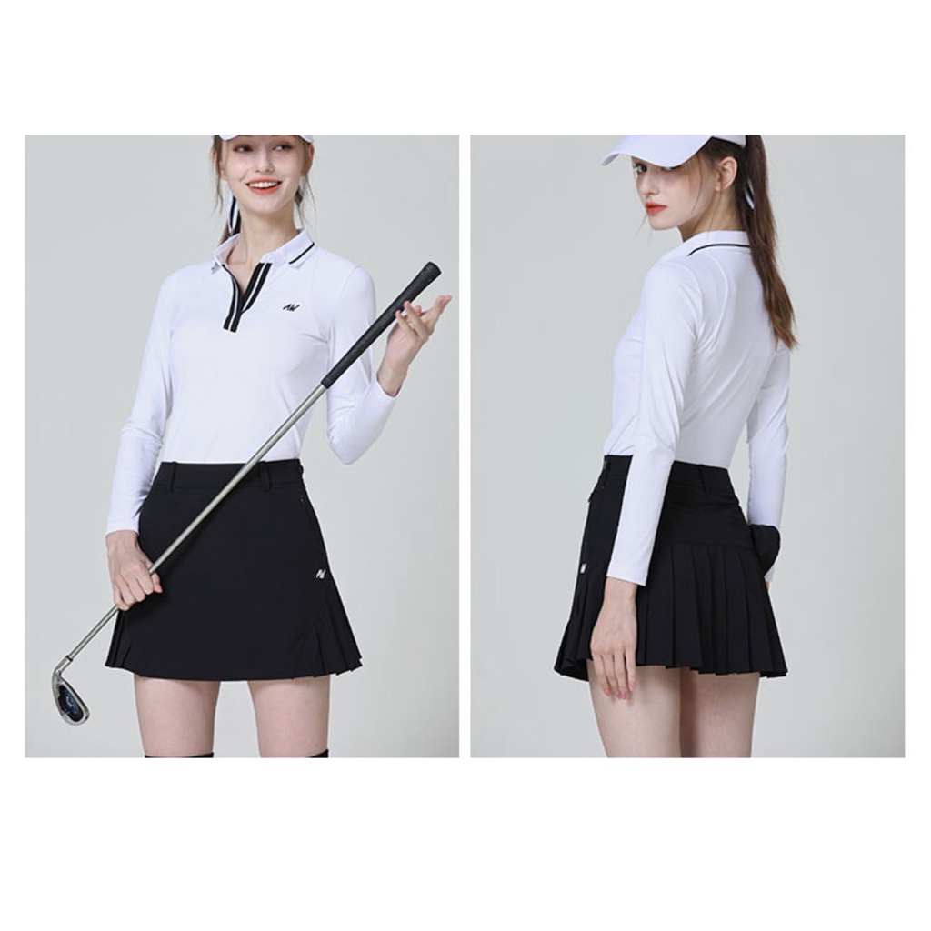 Áo Thun Thể Thao Đánh Golf Dài Tay Cổ V Nhanh Khô Thời Trang Mùa Thu Dành Cho Nữ IWH0
