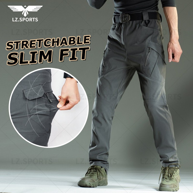 Quần Dài Chiến Thuật Họa Tiết Rằn Ri Cá Tính Cho Nam Ix9Stretch In Night Camo