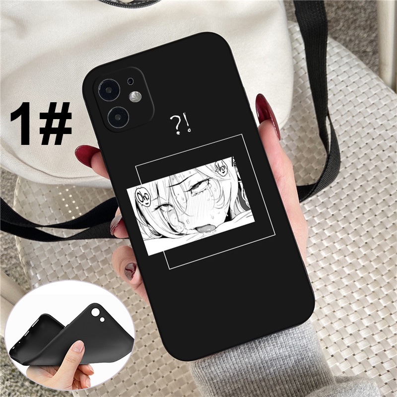 Ốp điện thoại silicon mềm hình Ahegao cho iPhone 7 8 78+ 6+ 6S+ XR XS Max 5 5s