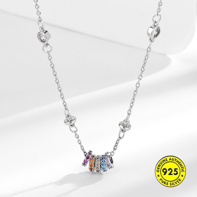 Vòng cổ Mạ Vàng Hồng 18K Kiểu Dáng Mới 925 Thời Trang Cho Nữ