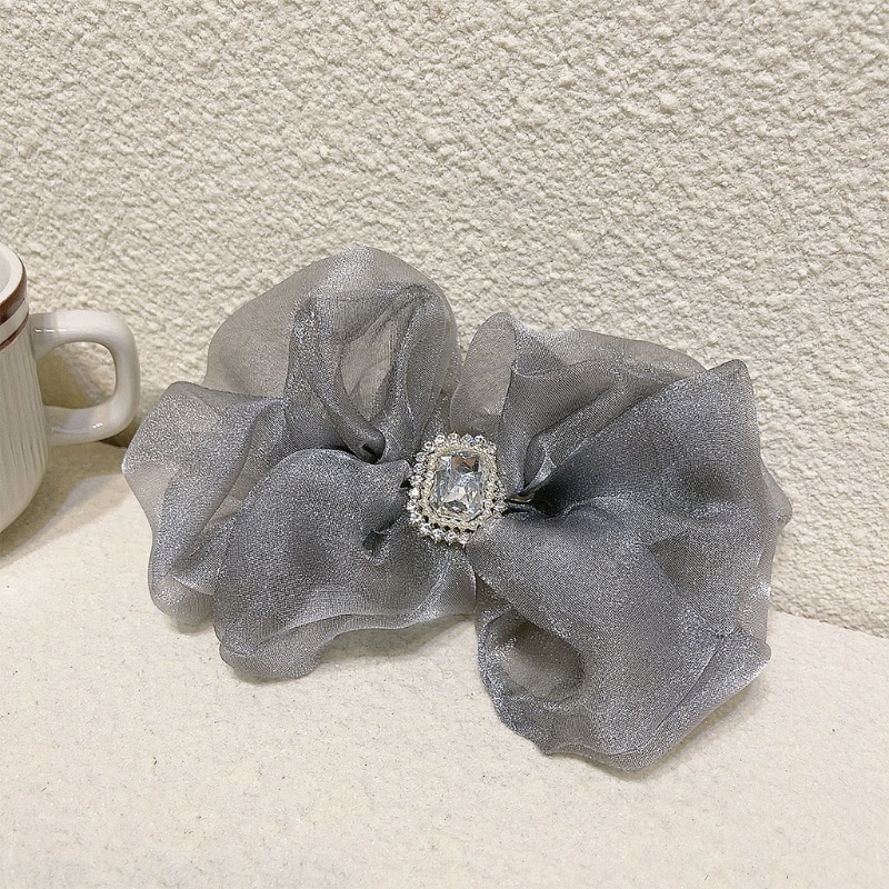 Kẹp Tóc Hình Nơ Lớn Bằng Vải Organza Cỡ Lớn Thanh Lịch Cho Nữ