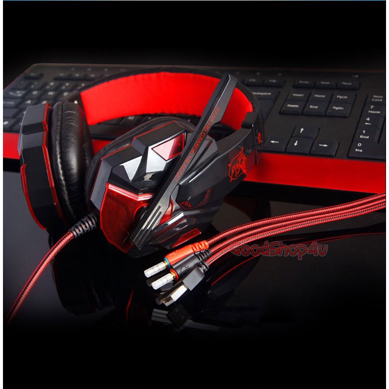 Tai nghe chụp tai gaming có mic PLEXTONE PC780 | Có đèn LED, Âm thanh vòm
