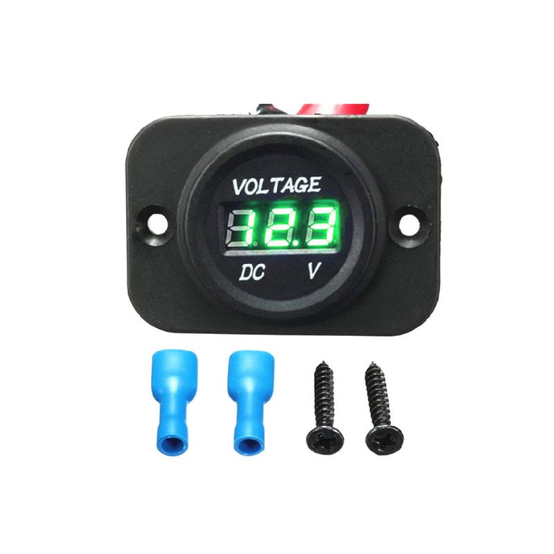 Vôn Kế Kỹ Thuật Số Mini Hiển Thị LED Chất Liệu ABS