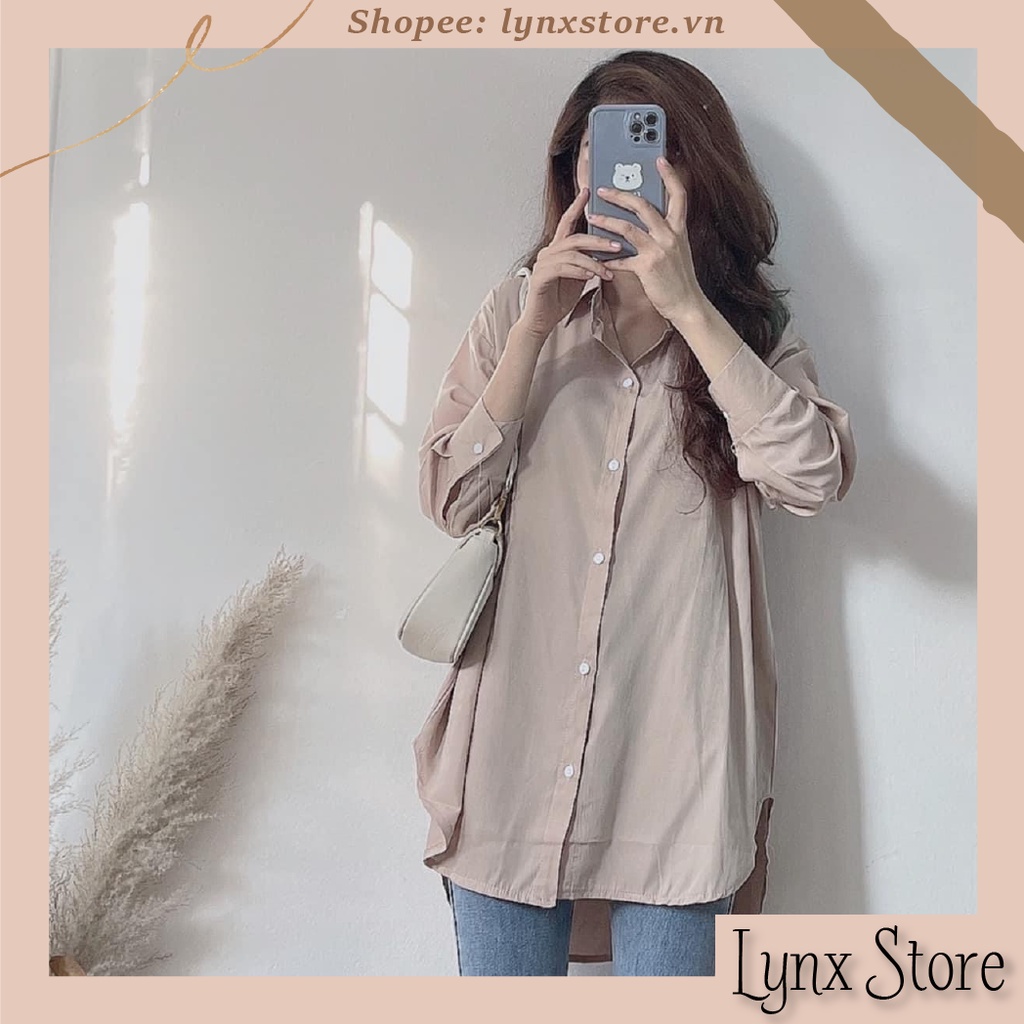 Áo Sơ Mi Lụa Cổ Đức Xẻ Tà Vạt Lệch Phong Cách Hàn Quốc