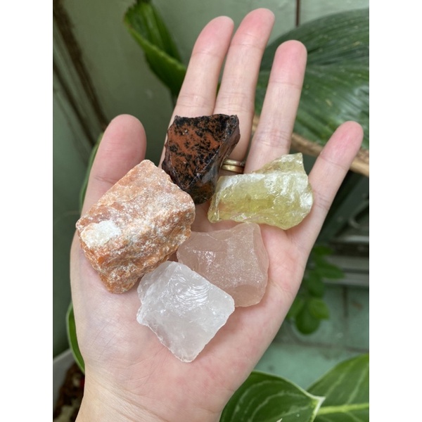 1 Viên Đá thô tự nhiên trang trí nhiều màu -  piece raw stone - Natural Healing Crystals