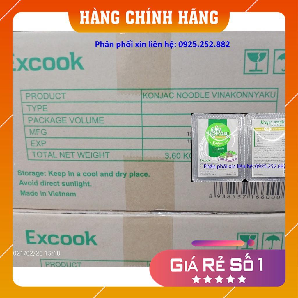 Mỳ Konjac / Mỳ Nưa - Thùng 24 hộp đôi cuộn 120g - Không đường, không đạm, không cholesterol - giảm béo, ăn kiêng