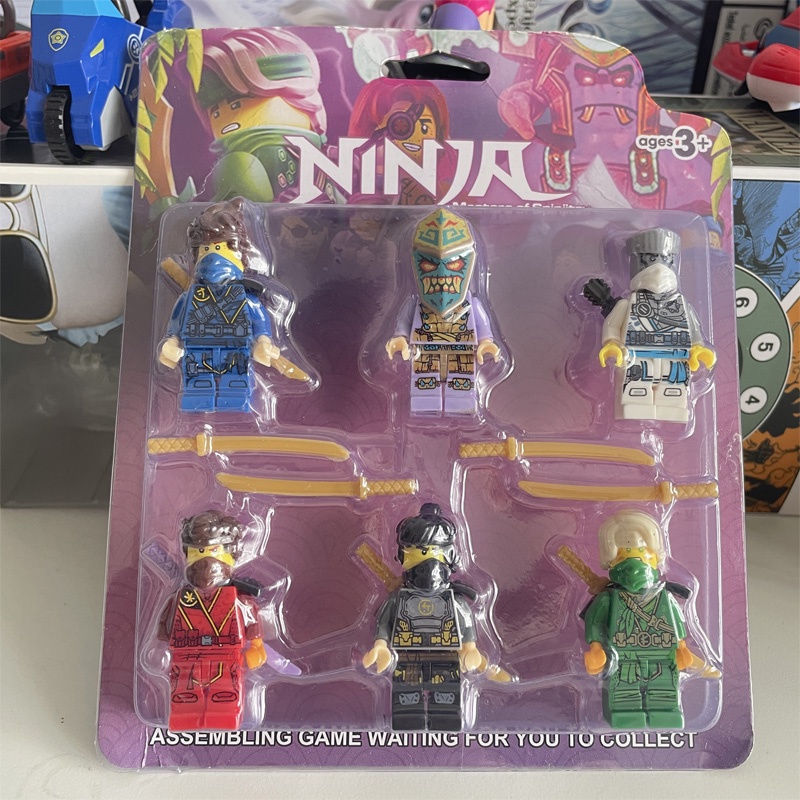 Set 6 Mô Hình Nhân Vật Ninja Rừng Cho Bé