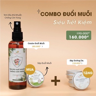 Combo Xịt tinh dầu đuổi muỗi 100ml và Sáp đuổi muỗi làm dịu vết muỗi đốt 15g SaymeLand