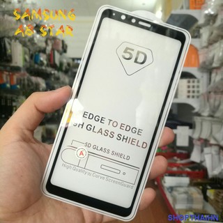 Kính Cường Lực Samsung A8 Star A6 A6 Plus 5D Full Cứng Full Keo Màu Đen