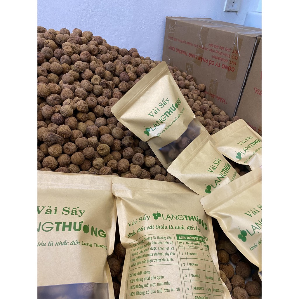 Vải thiều sấy khô Lạng Thương - 500g | BigBuy360 - bigbuy360.vn