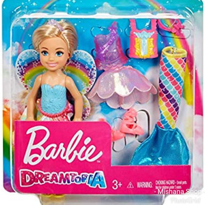 Mô Hình Búp Bê Barbie / Nàng Tiên Cá Màu Cầu Vồng Dễ Thương