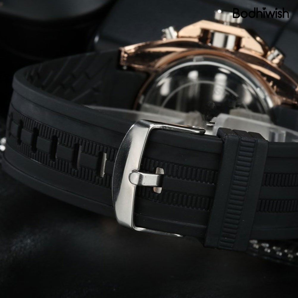 Đồng Hồ Đeo Tay Dây Silicon Thời Trang Cho Nam Hiệu Bodhiwish V6