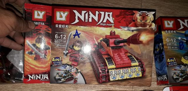 Lắp ráp 1 hộp legoNinja Master 68071 có nhiều chi tiết