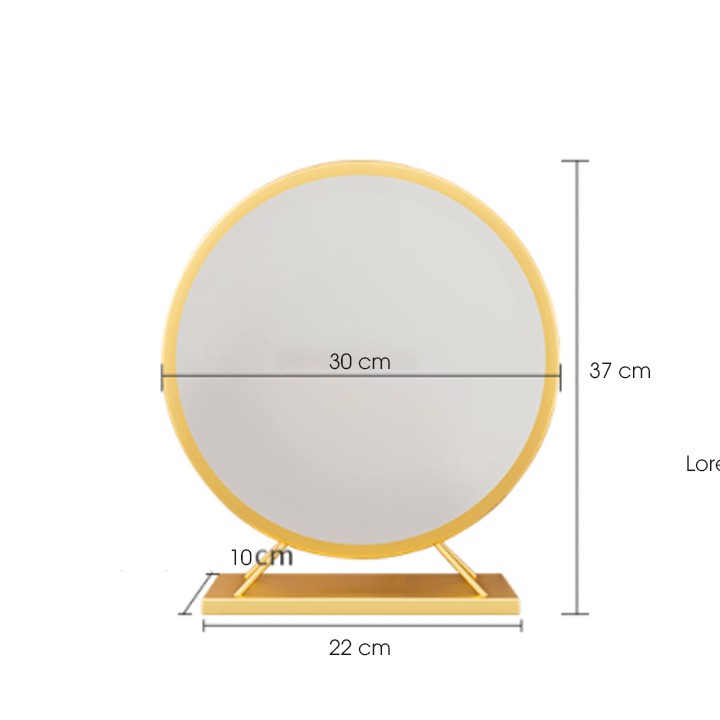 Gương Để Bàn Trang Điểm Bằng Gỗ Phong Cách Hàn Quốc Sang Trọng Khung Gỗ Bền Chắc Độc Đáo