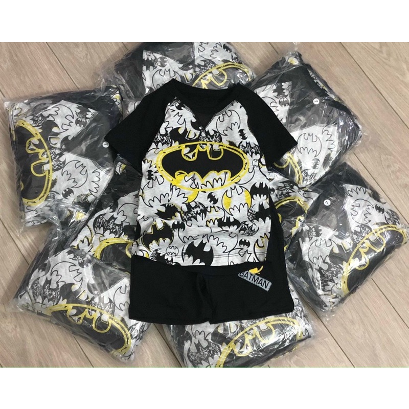 Bộ thun ngắn tay 100% cotton hình Batman người dơi cho bé trai