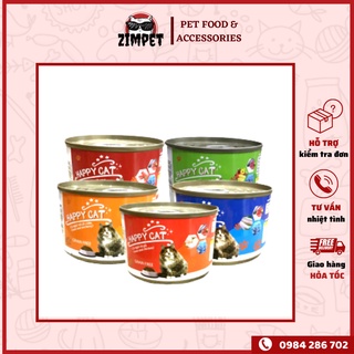 Pate cho mèo Happy Cat dạng lon 160gr - Pate bổ dưỡng cho mèo Happy Cat - Zimpet