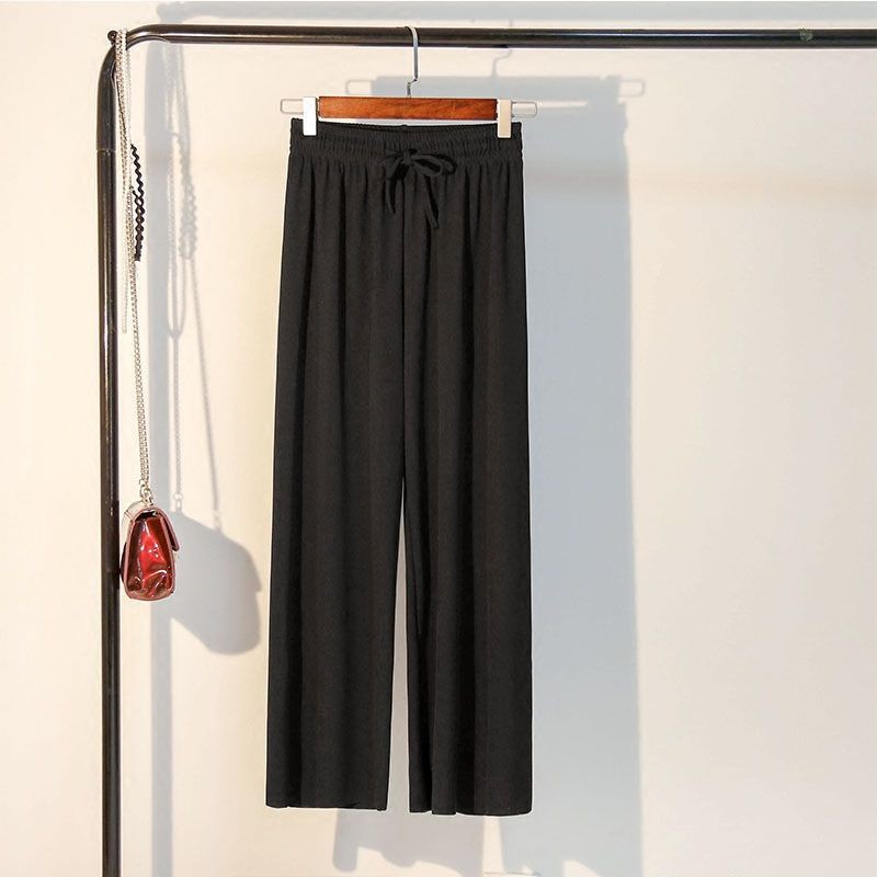 Quần Lụa Ống Rộng Lưng Cao Thời Trang Cho Nữ Size Lớn L-Xl Y520.Vn | BigBuy360 - bigbuy360.vn