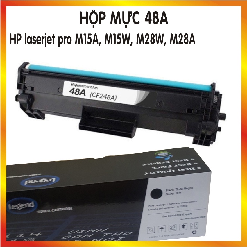 Hộp mực máy in HP laserjet pro M15A, M15W, M28W, M28A , Cartridge 48A mới 100%, có sẵn mực.