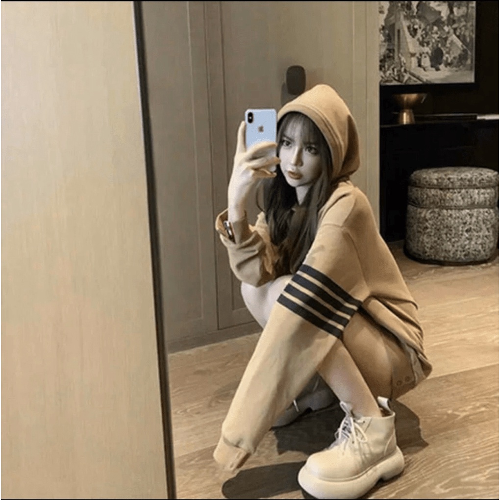 (FREE SHIP) FREE SHIP XẢ LỖ ÁO KHOÁC NỈ ÁO KHOÁC HOODIE UNISEX TAY PHỐI SỌC SIÊU HOT CHO GIỚI TRẺ VALENTINNA
