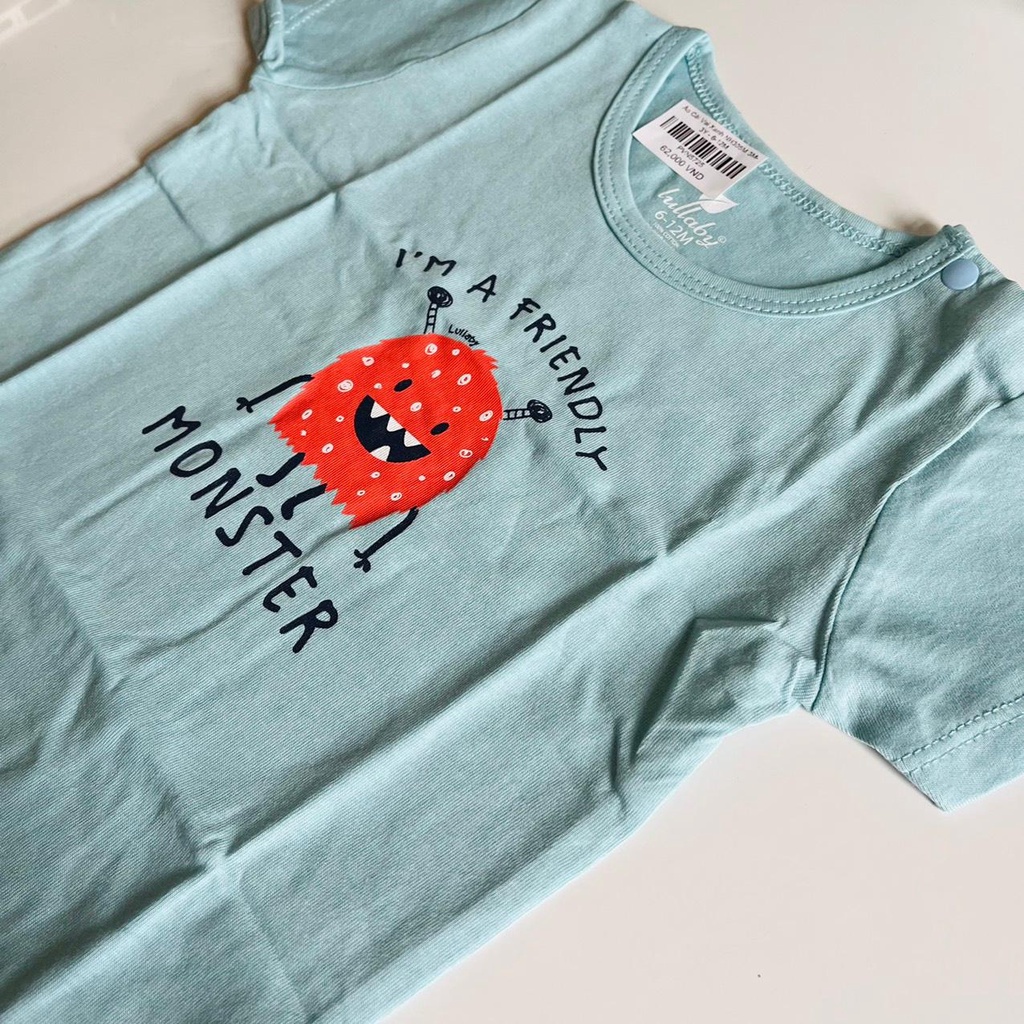 [Chính hãng] Áo Cài Vai Xanh Lullaby NH305M Cho Bé Từ 3 Tháng- 3 Tuổi