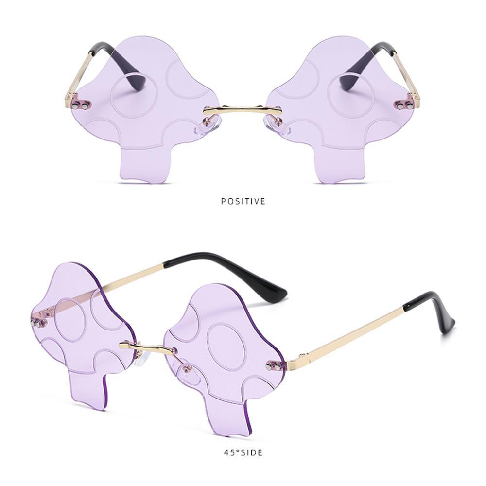 Kính Mát Gọng Nấm Trong Suốt Thời Trang Cho Nữ