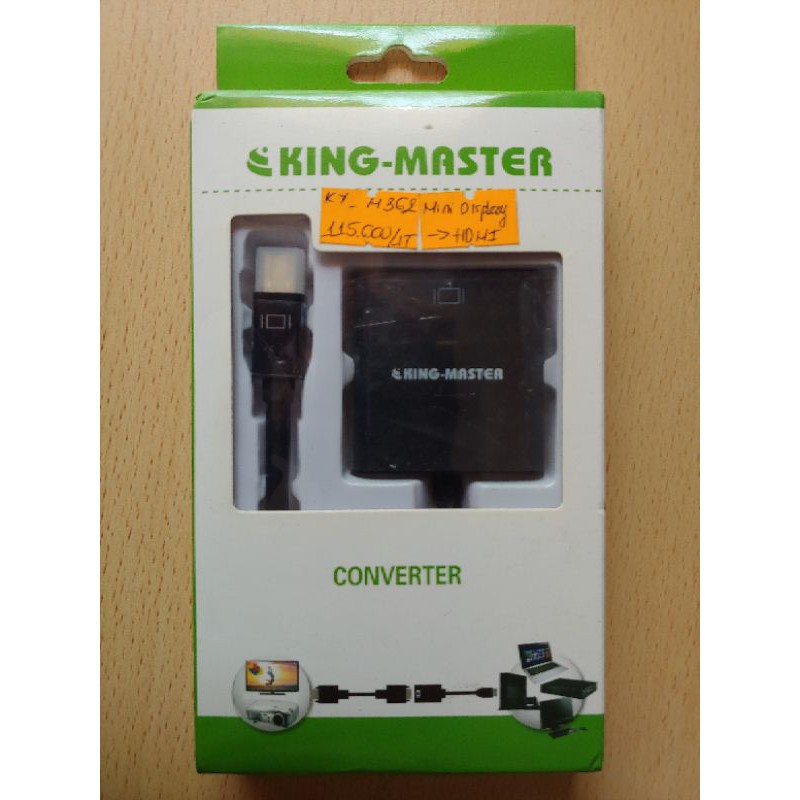Cáp chuyển đổi converter Kingmaster MiniDisplay->HDMI, DP->VGA, MninDispla->VGA, Mini HDMI->VGA, USB3.0->VGA...