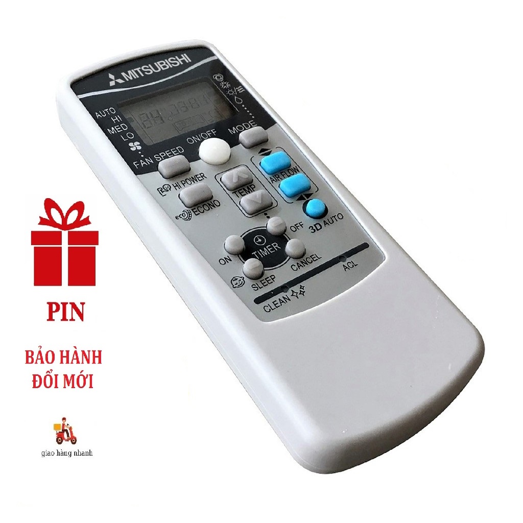 Điều khiển điều hòa Mitsubishi Hevy Dài  - Remote máy lạnh Mitsubishi Hevy Dài  BẢO HÀNH ĐỔI MỚI