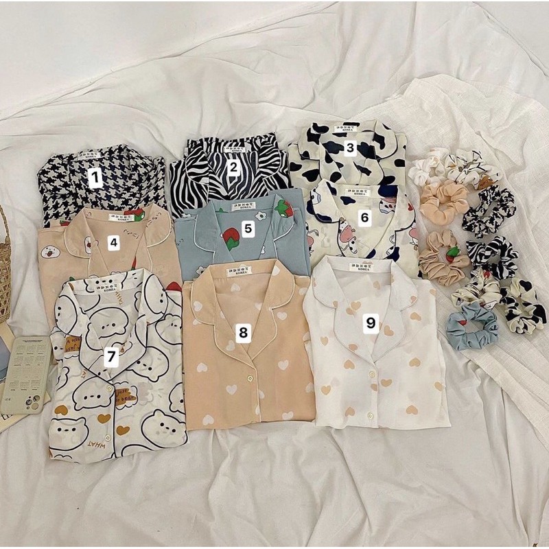 Bộ ngủ Pijama hình dễ thương BST 2021