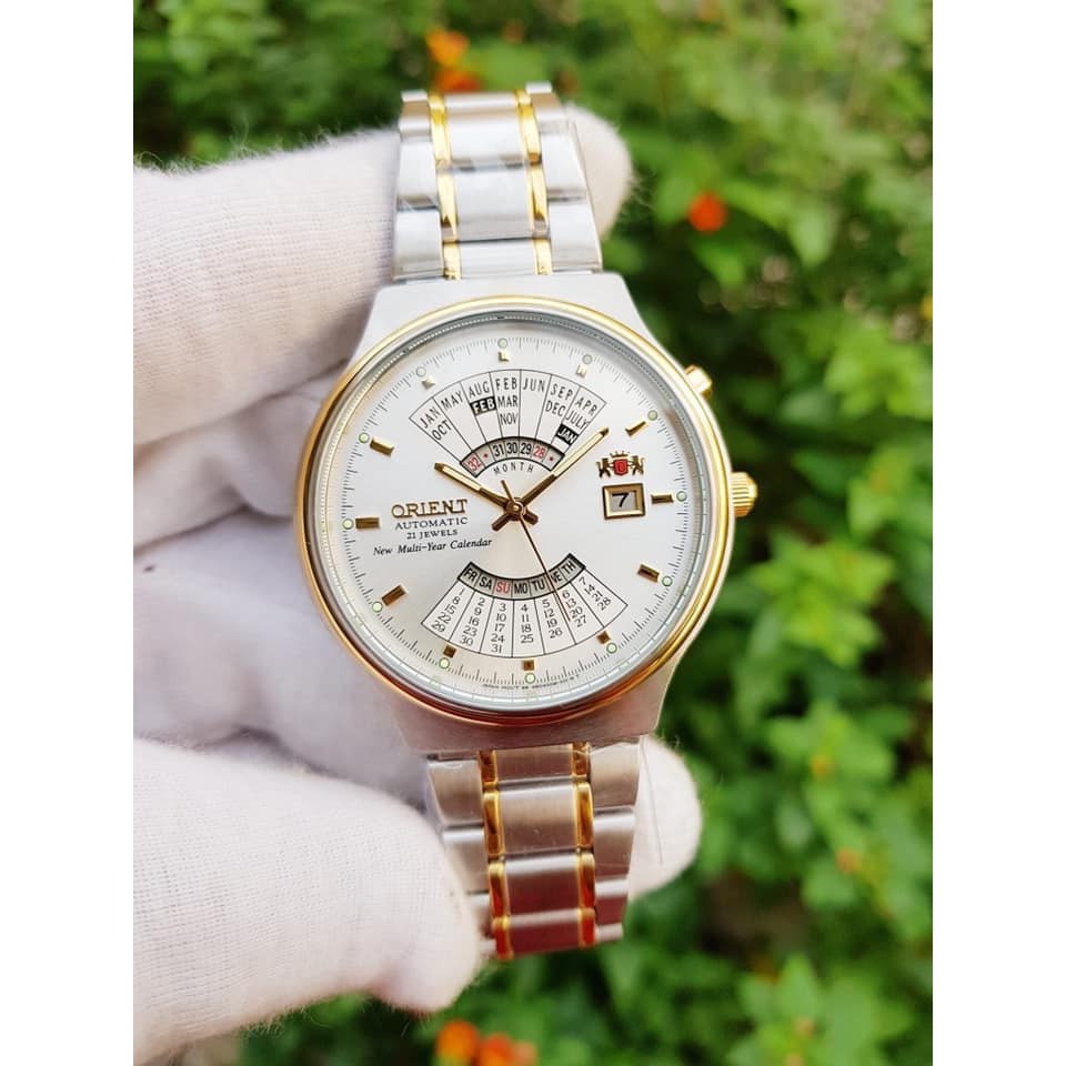 Đồng hồ nam ORIENT LỊCH VAN NIÊN FEU00000WW