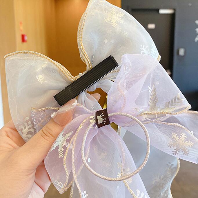 Kẹp Tóc Thắt Nơ Nhiều Màu Sắc Xinh Xắn Phong Cách Hàn Quốc Cho Bé Gái