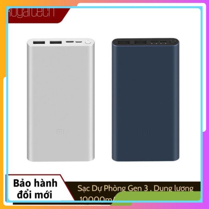 FREESHIP EXTRA🔴Sạc dự phòng Xiaomi Gen 3 - Pin Dung lượng 10.000 mAH - Bảo Hành 12 Tháng $#% Z