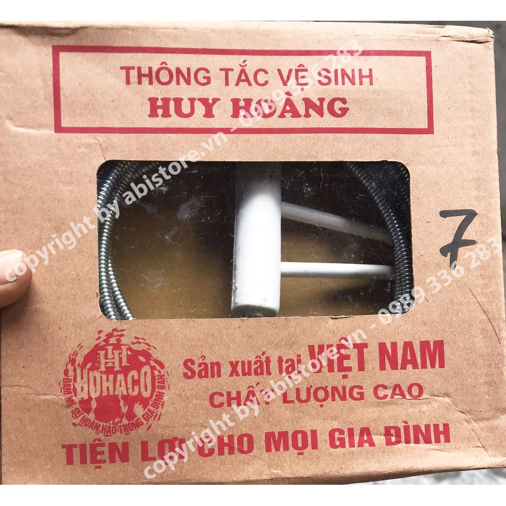 DỤNG CỤ THÔNG TẮC VỆ SINH 7M HUY HOÀNG VIỆT NAM, DÂY THÔNG CỐNG, ỐNG NƯỚC GIÁ RẺ