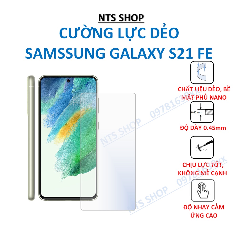 Dán cường lực dẻo bảo vệ màn hình, trước, sau Samsung Galaxy S21 FE