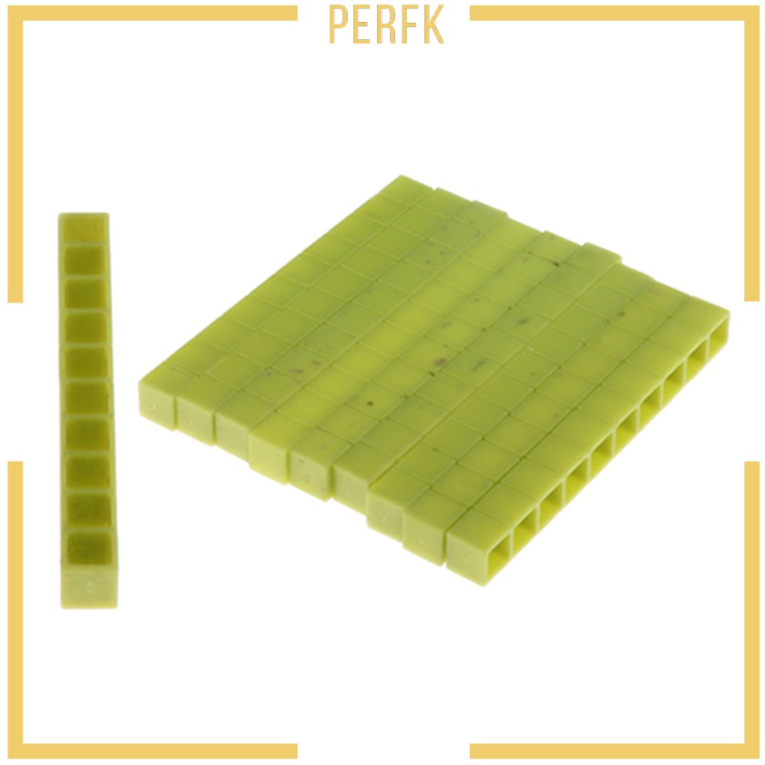 10pcs Montessori Maths Material 1-10cm Counting Blocks Children Toy Green