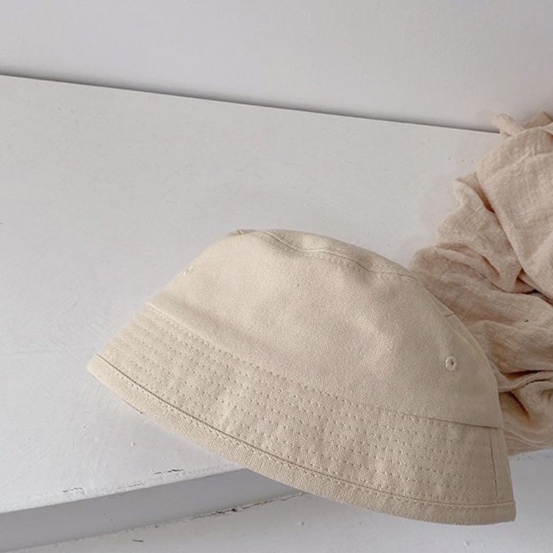 Mũ Bucket Kaki Che Mắt Phong Cách Retro Thời Thượng Cho Bé Trai Bé Gái