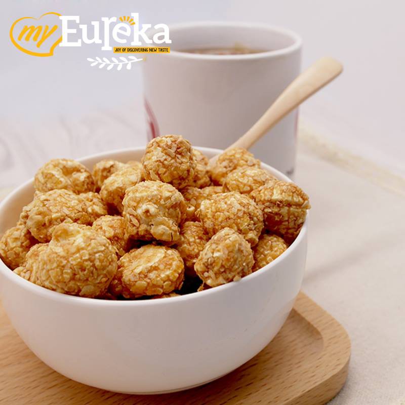 Bỏng ngô Eureka nhập khẩu Malaysia vị Kem chua & Hành (bịch 80g)