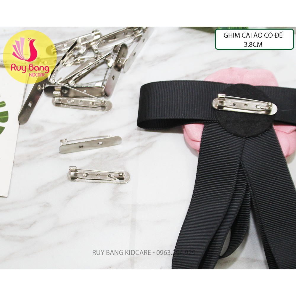 Ghim cài áo có đế ❤️FREESHIP❤️ Ghim cài áo có đế 3.8cm - Set 5 cái