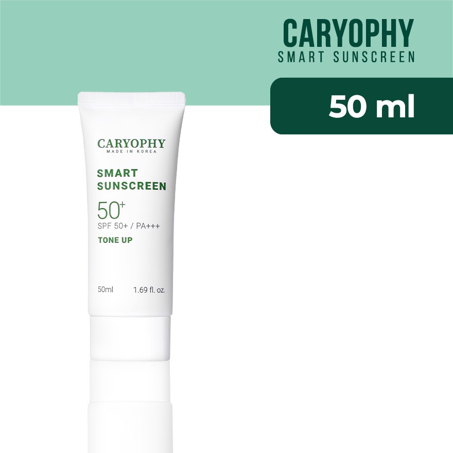 Kem chống nắng Caryophy cho da dầu mụn hàn quốc 3in1 smart sunscreen tone up spf50 50ml | BigBuy360 - bigbuy360.vn