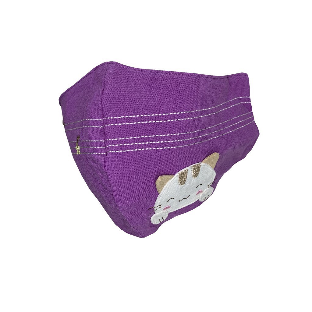 Khẩu trang vải người lớn sợi tre kháng khuẩn 100% cotton cỡ lớn Petshop - LZ-221L