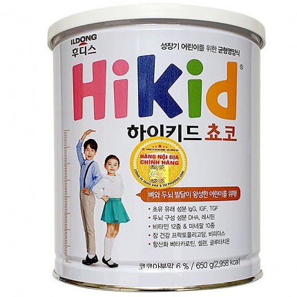 Sữa Bột Hikid Vani, Socola, Premium ]600g]