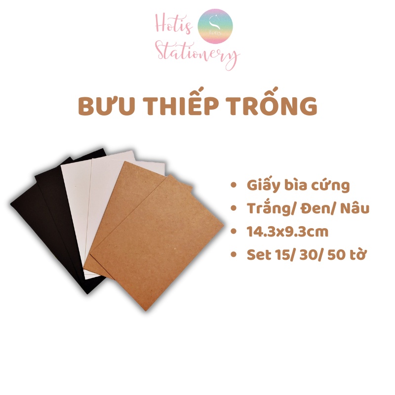 HOTIS] Bưu thiếp trống/ thẻ vẽ tay/ bìa cứng 2 mặt/ thẻ graffiti/ handmade DIY